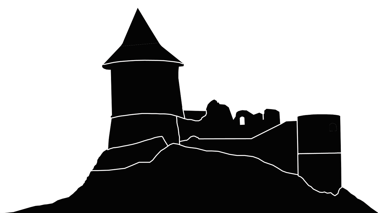 silhouette castle medieval castle free photo