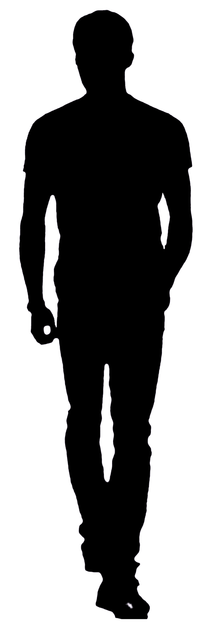 silhouette  male  people free photo