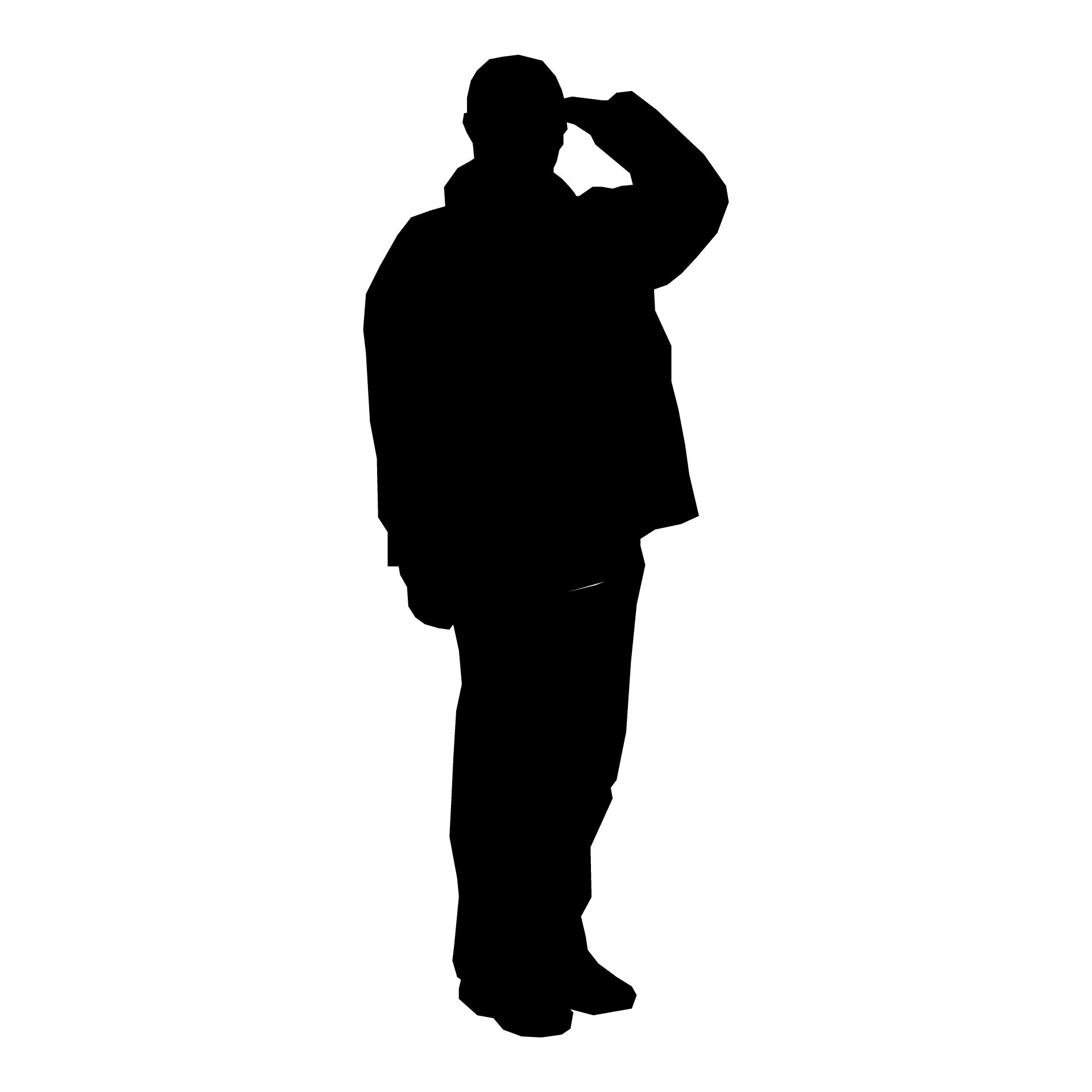 silhouette man standing free photo