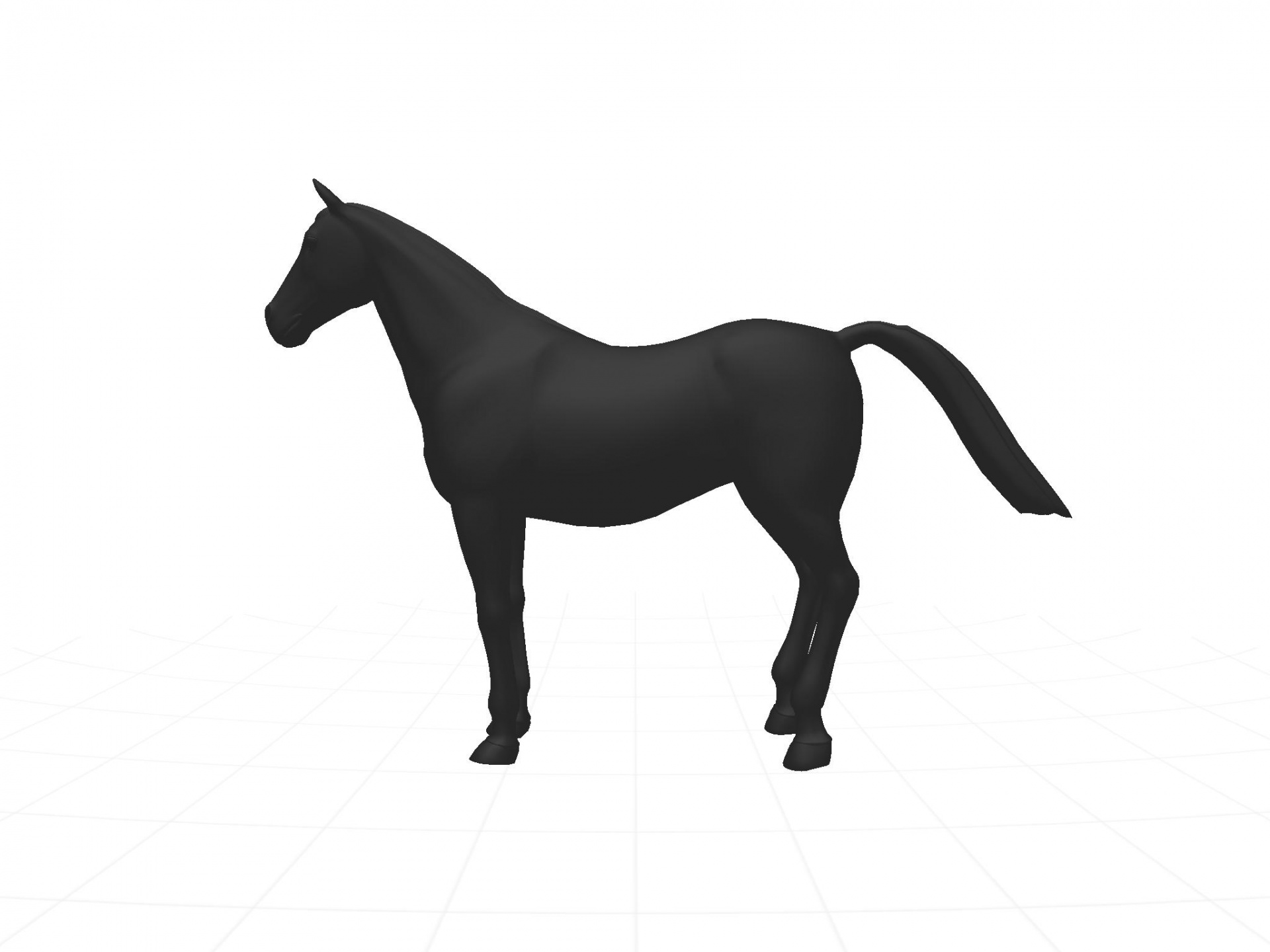 silhouette horse drawing free photo