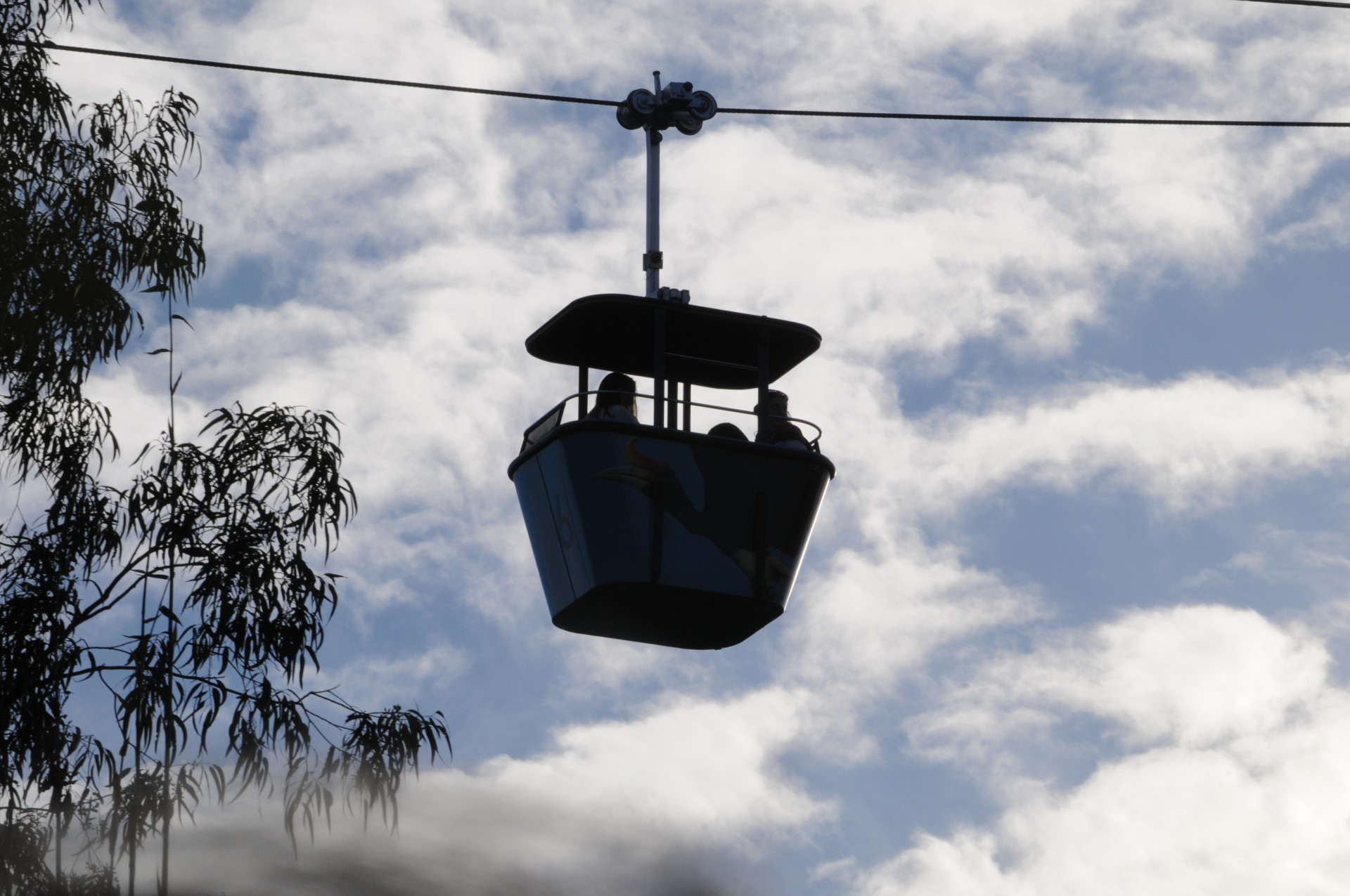 silhouette silhouetted aerial tramway free photo