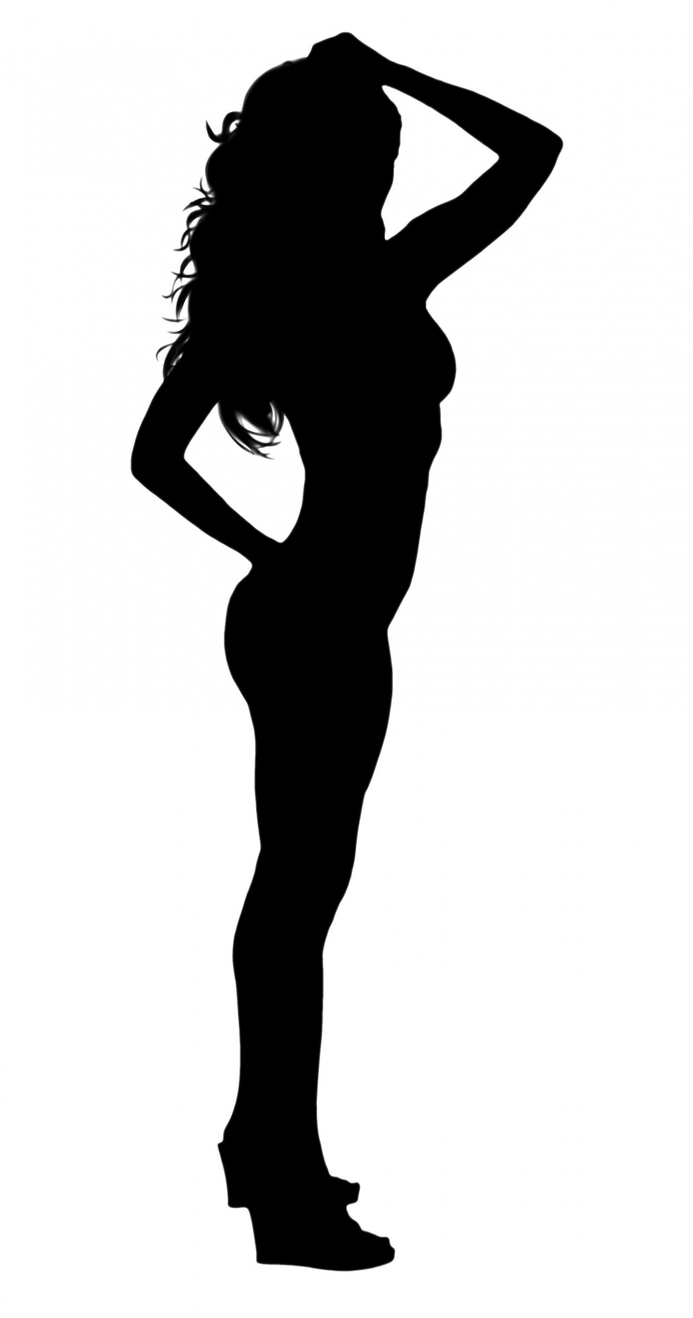 silhouette woman girl free photo