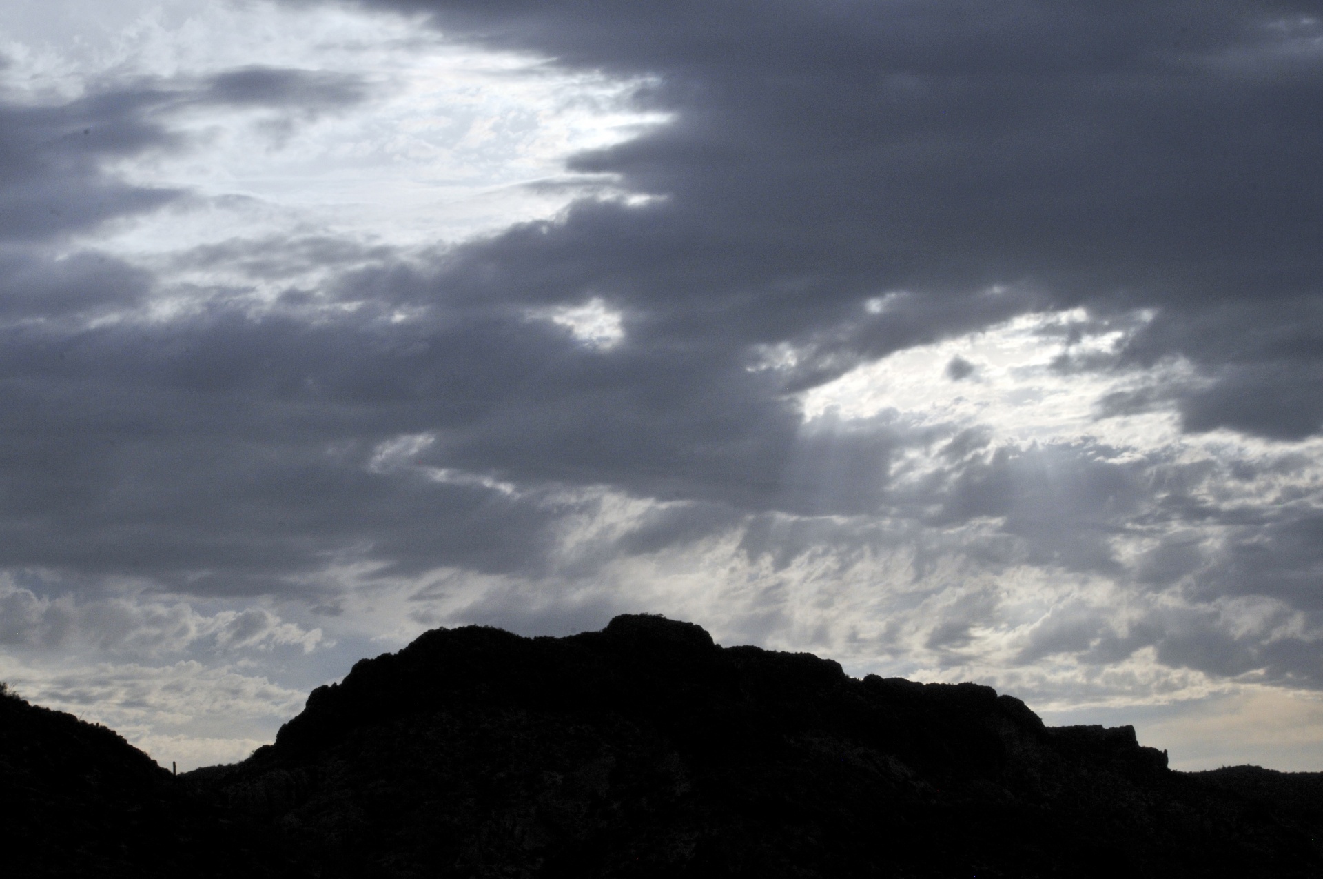 mountain mountains silhouette free photo