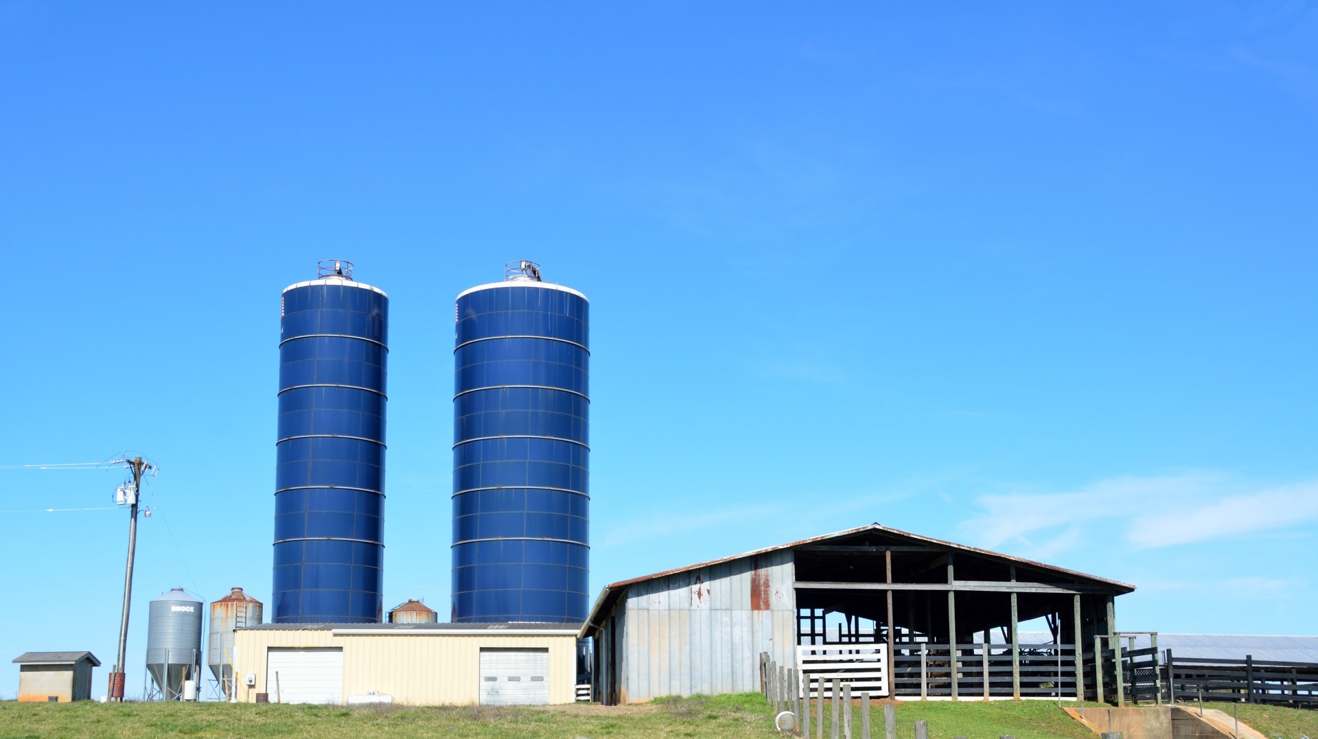 silos farm agriculture free photo