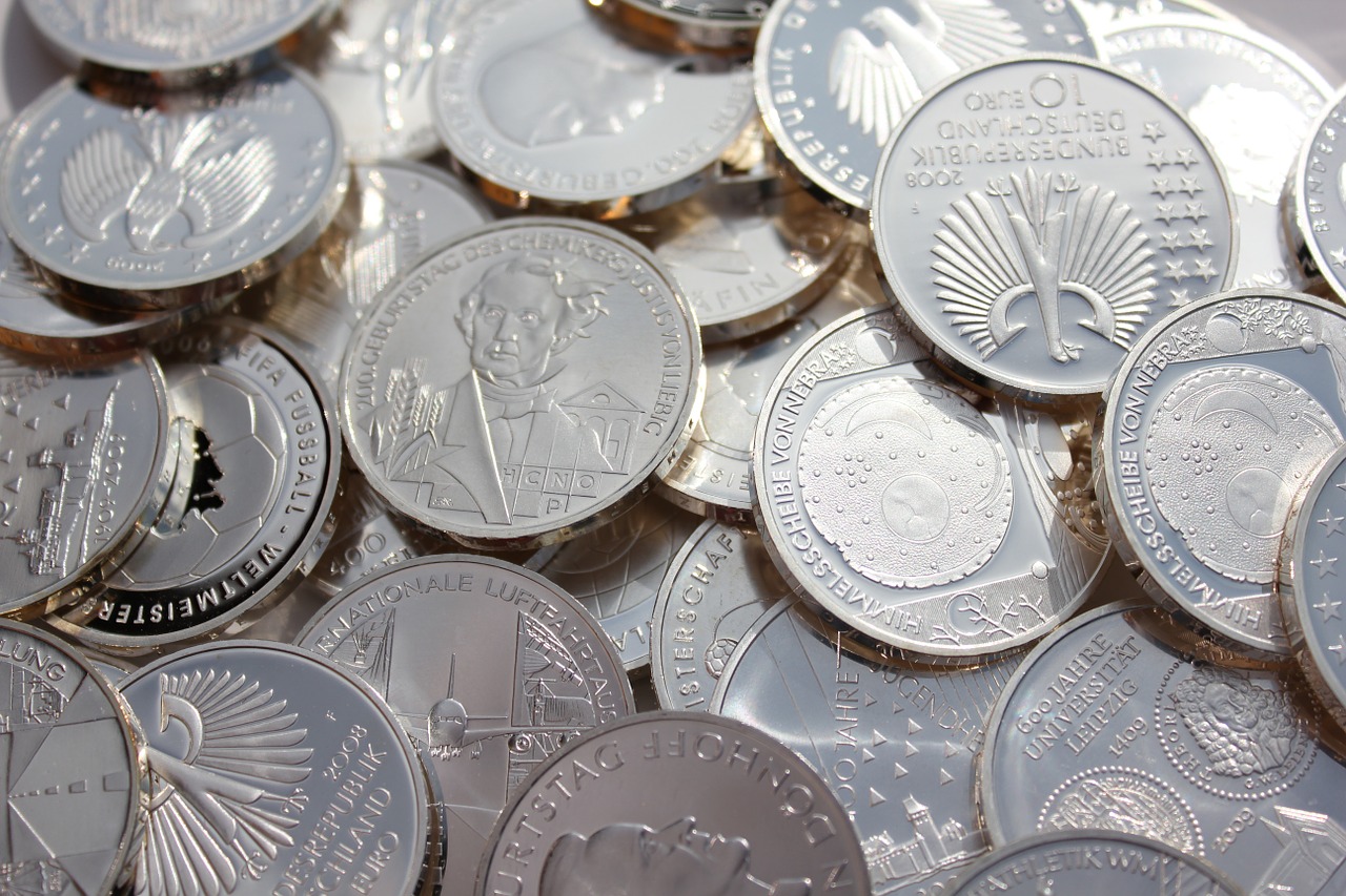 silver coins coin free photo