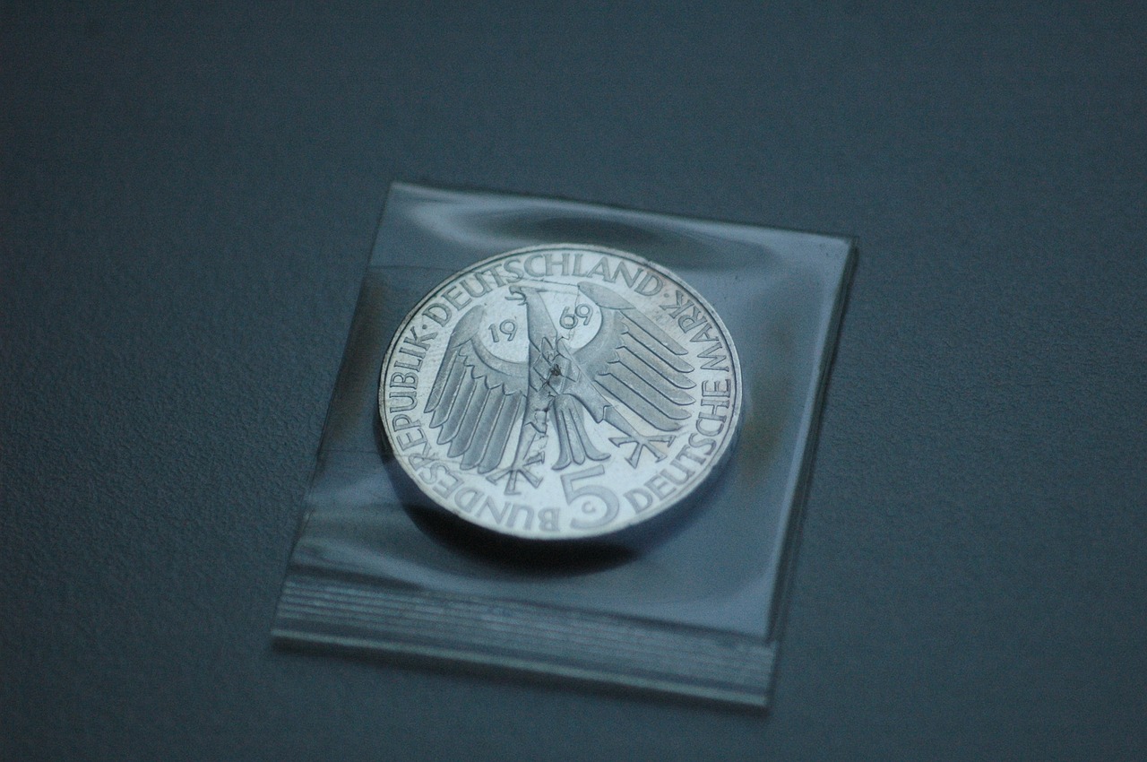 silver coin used free photo