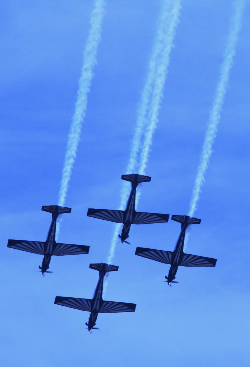 silver falcon aerobatic team aircraft jet free photo