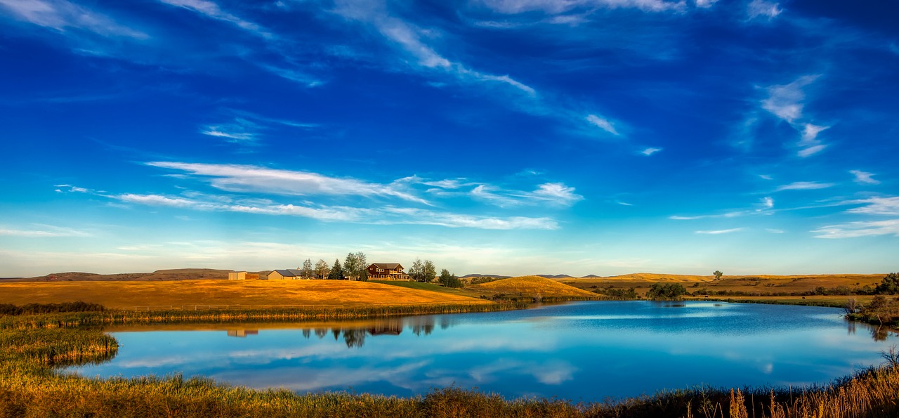 silver lake  reflections  wyoming free photo