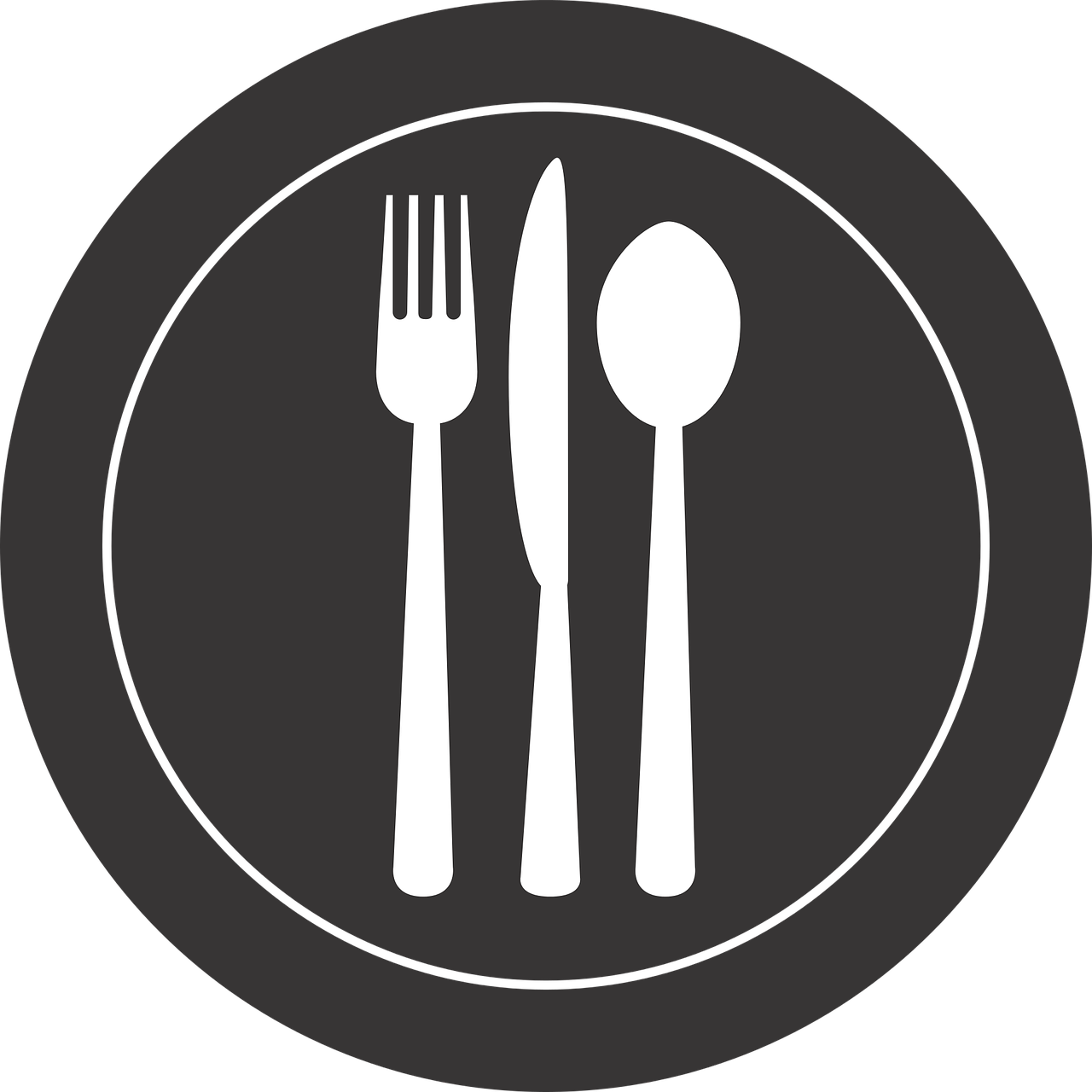 silverware plate fork free photo