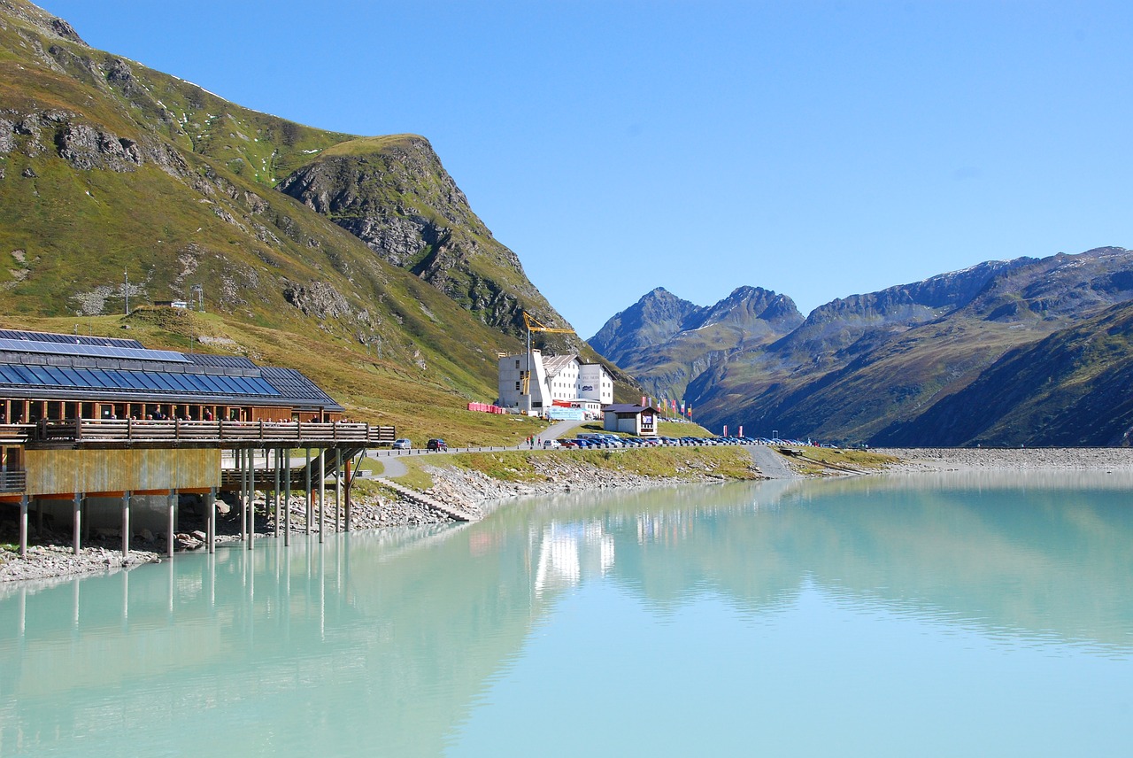 silvretta reservoir austria free photo