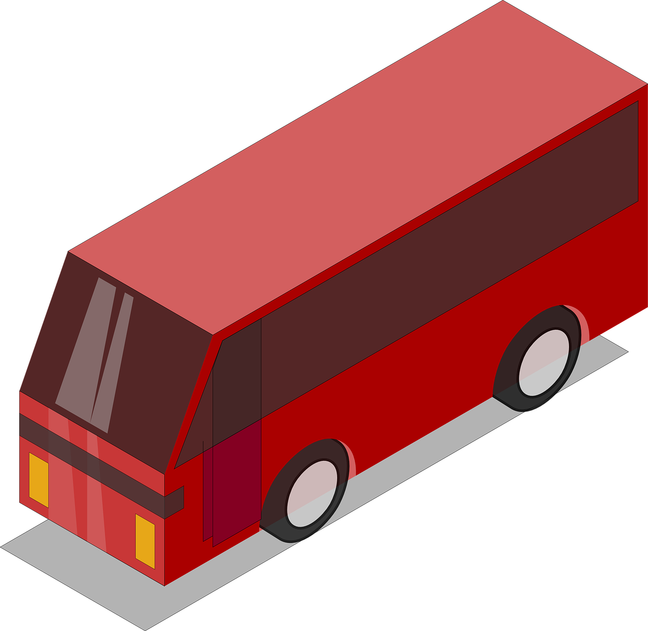 simple bus red free photo