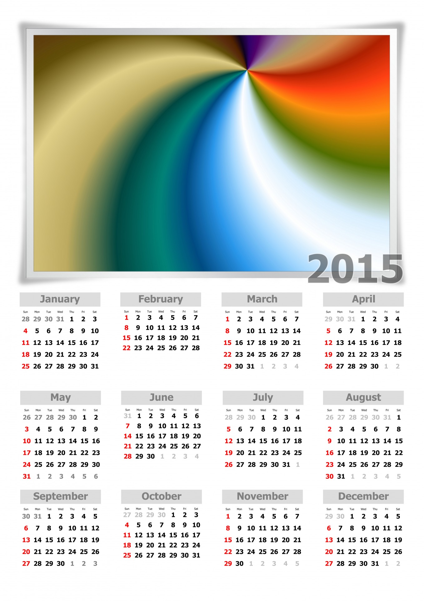 calendar 2015 photo free photo