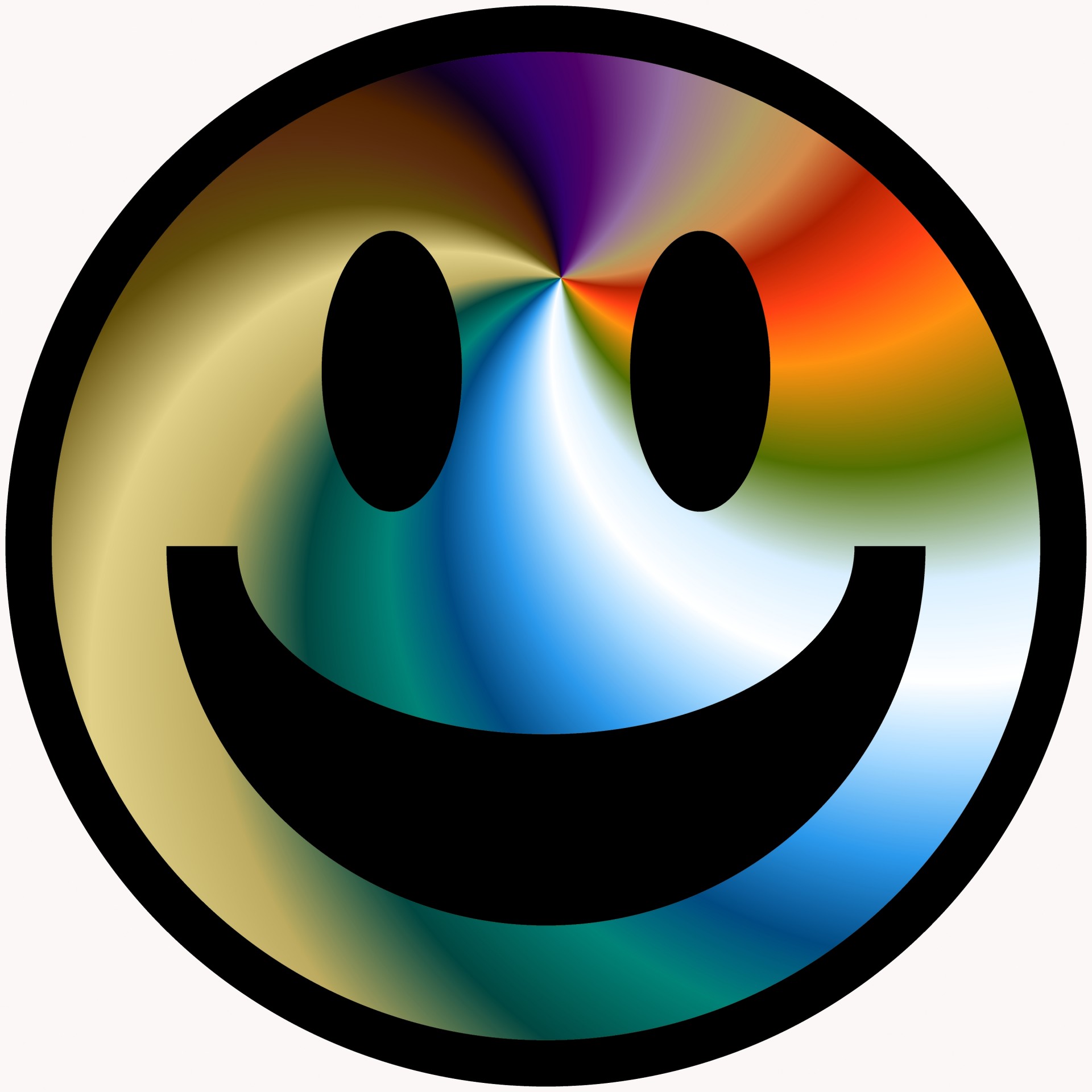 simple smiley color free photo