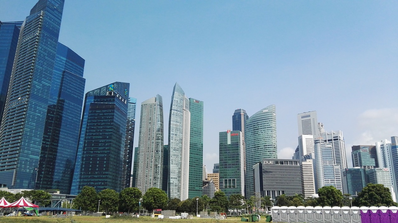 singapore tall buildings modern free photo