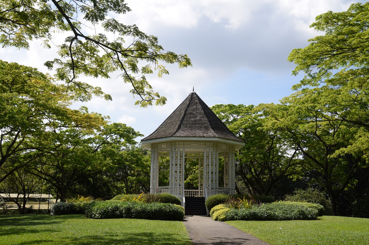 singapore botanical garden bandstand free photo