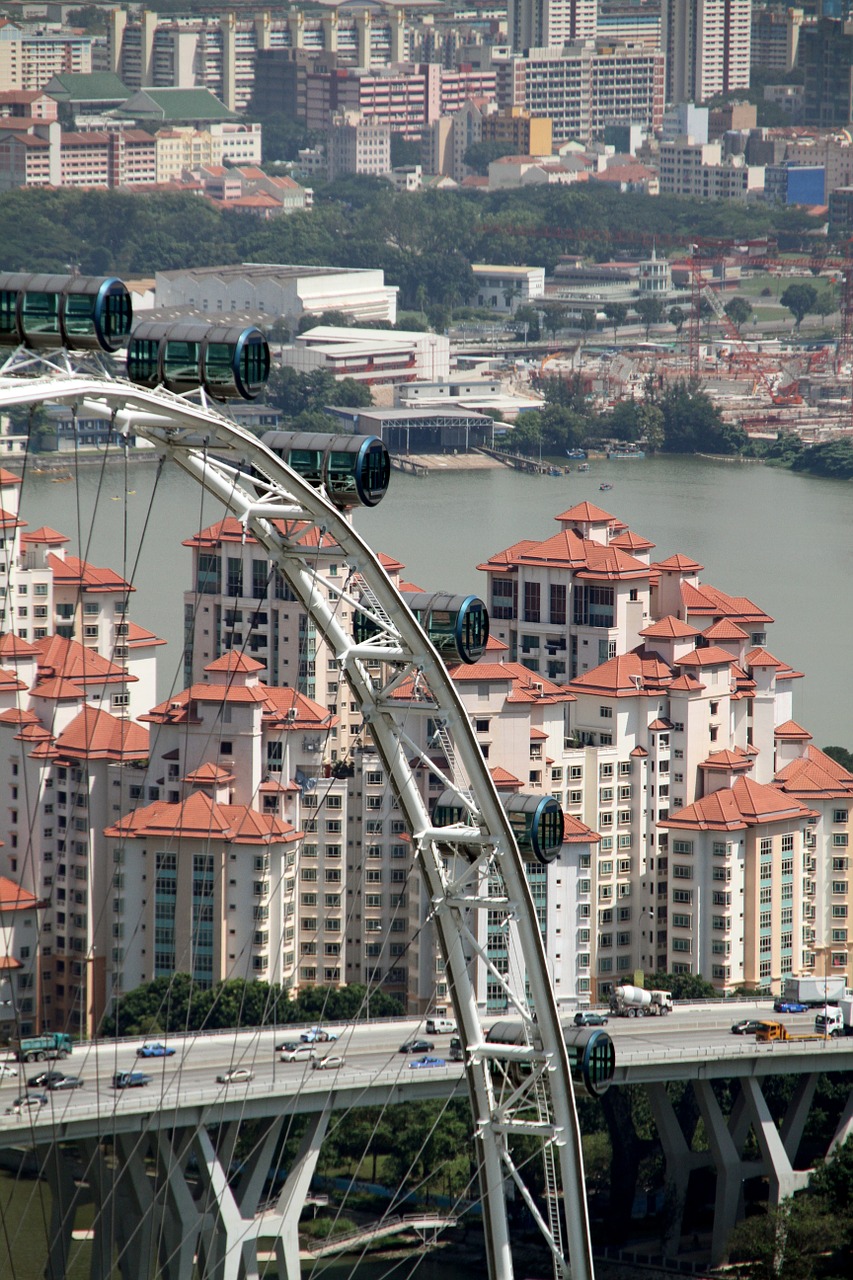 singapore flyer architecture free photo