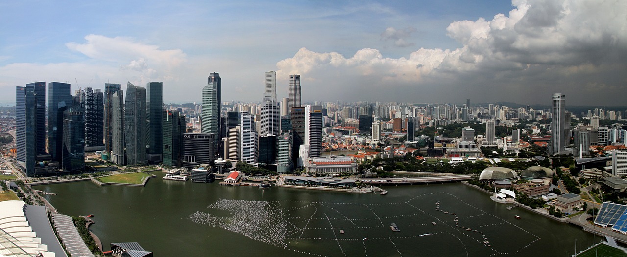 singapore panorama skyscraper free photo