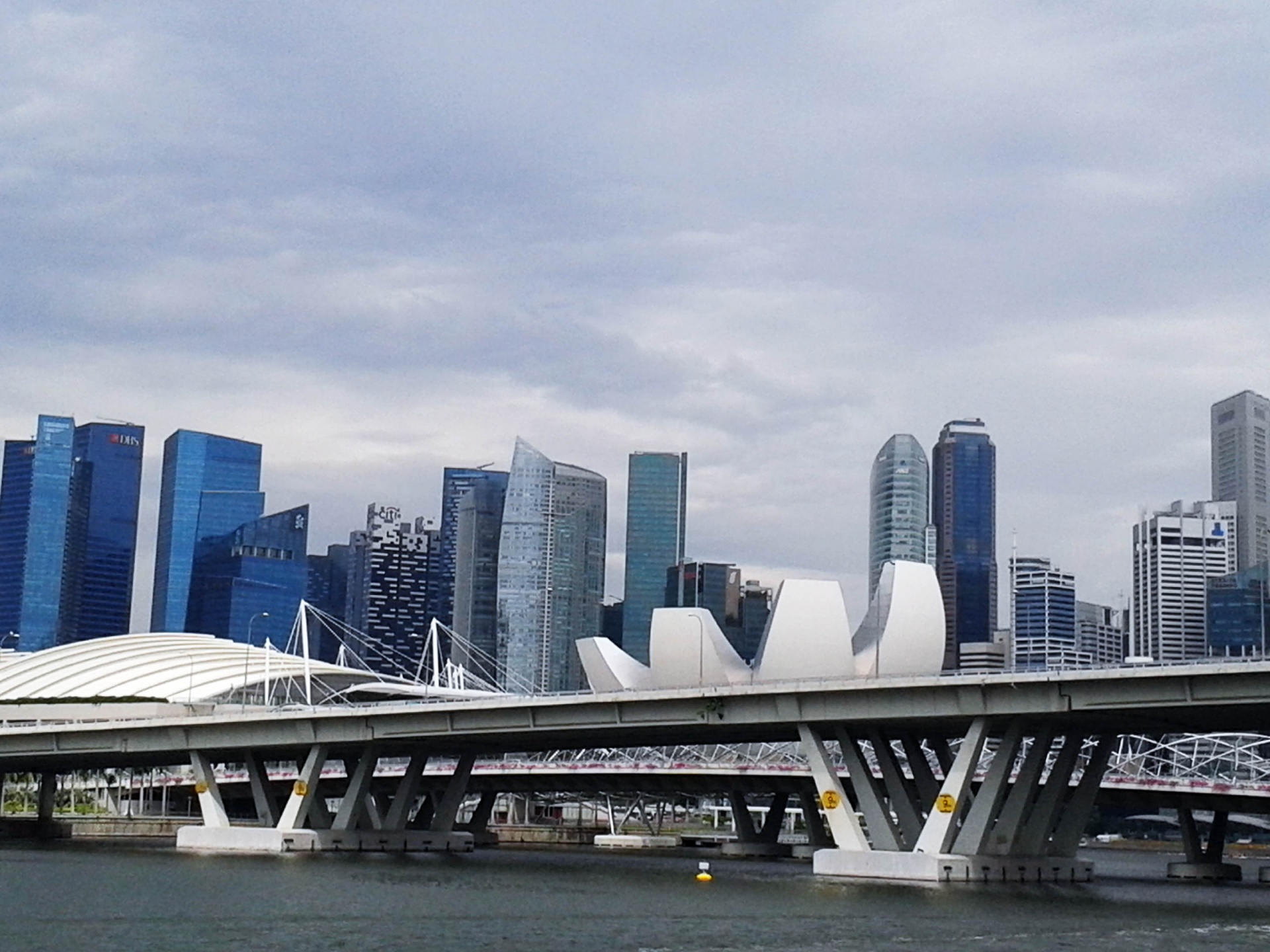 singapore city bridge free photo
