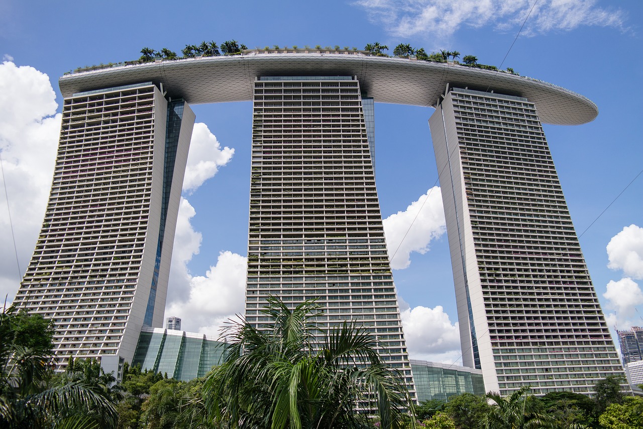 singapore hotel marina bay sands free photo