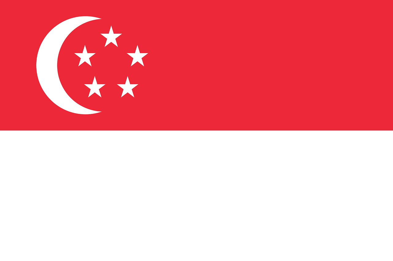 singapore flag national flag free photo