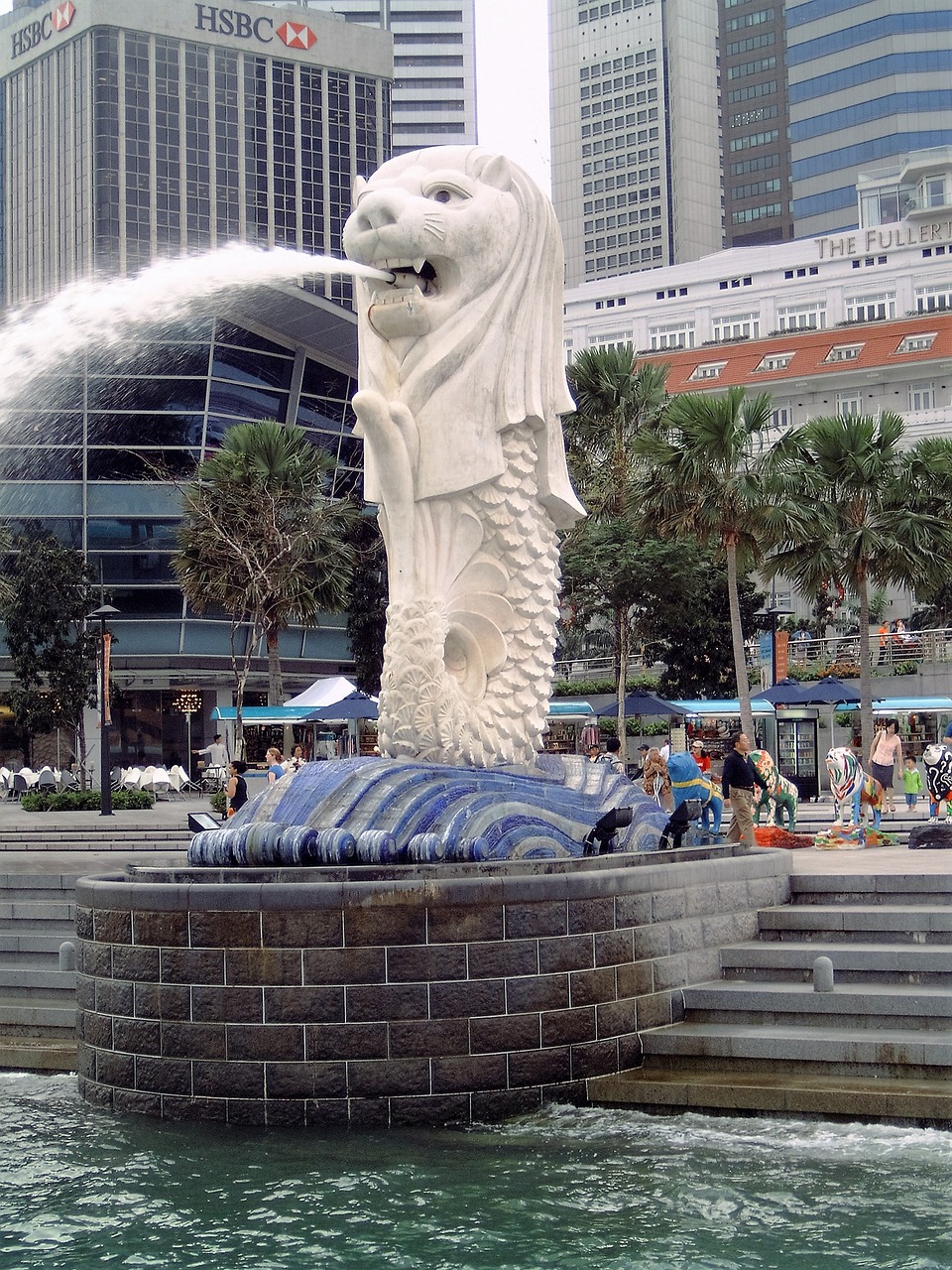 singapore lion fountain free photo