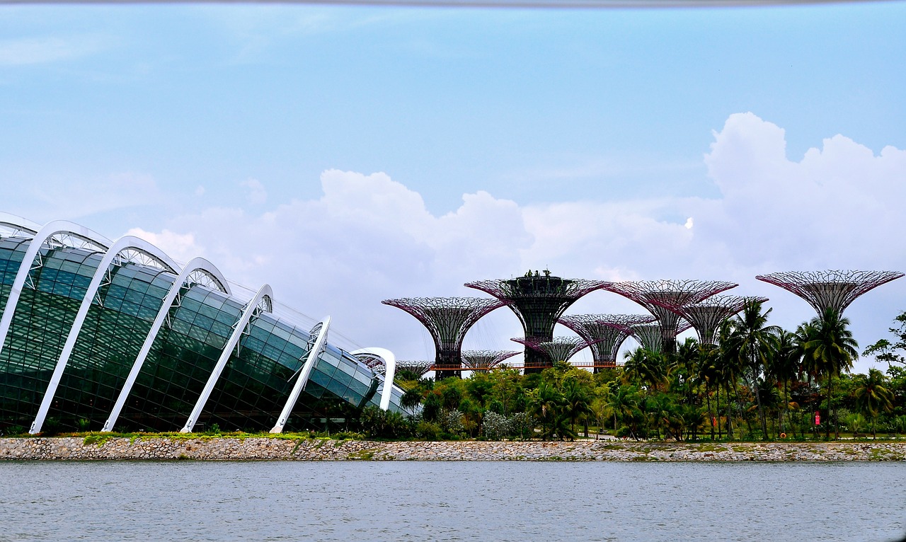 singapore gardens bay sky free photo