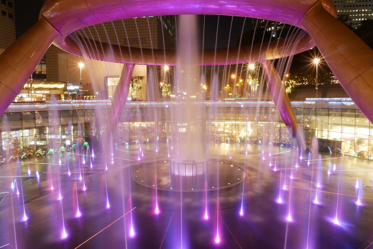 singapore suntec city fountain free photo