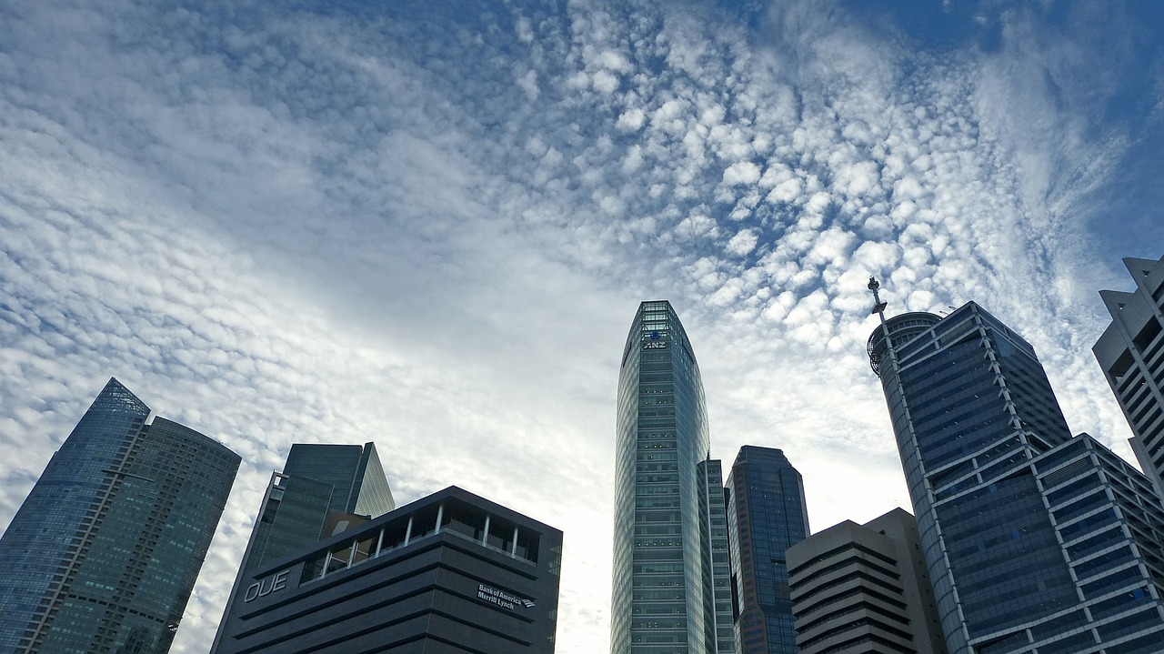 singapore skyscraper skyline free photo
