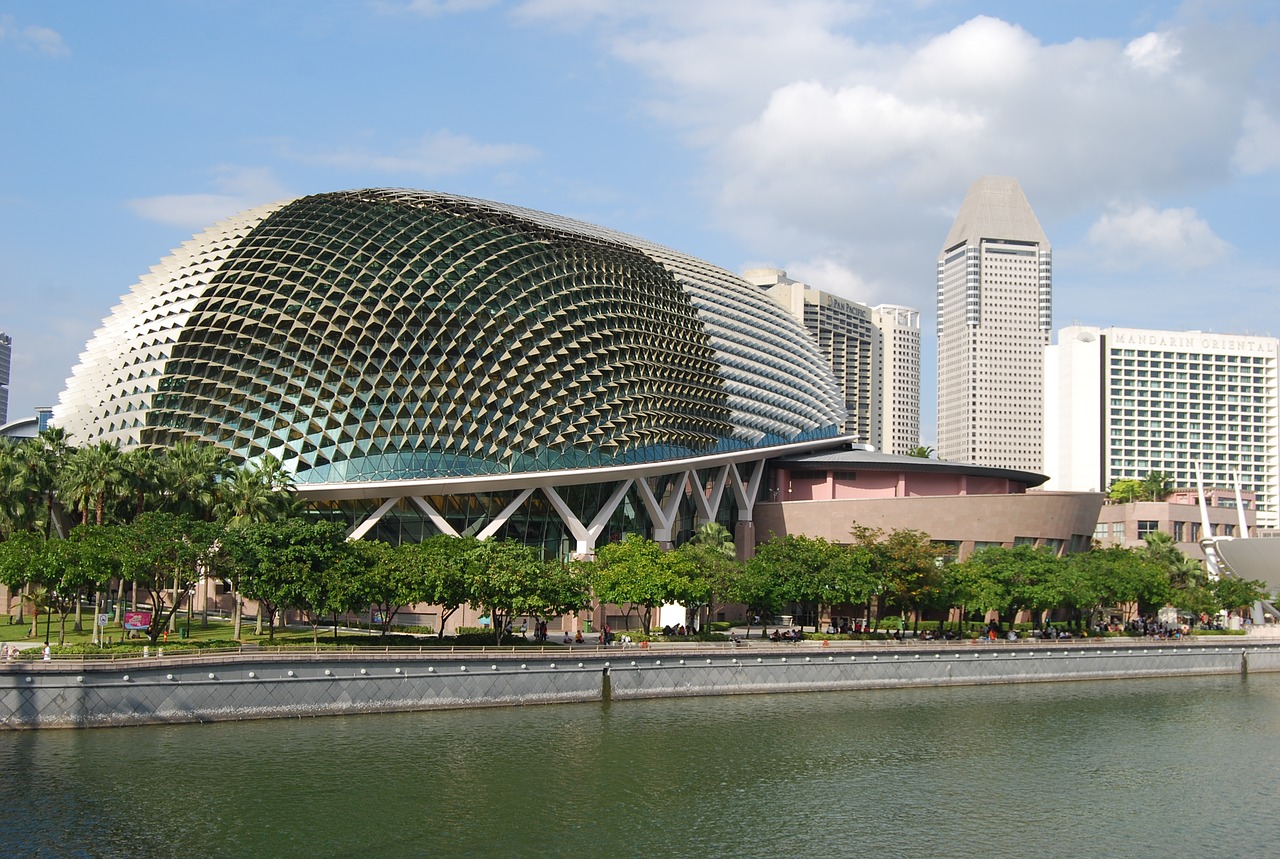 singapore city center town free photo