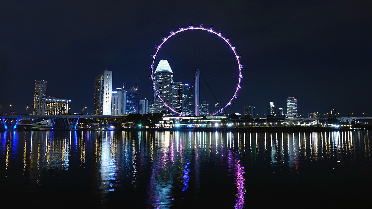 singapore ferris wheel big wheel free photo