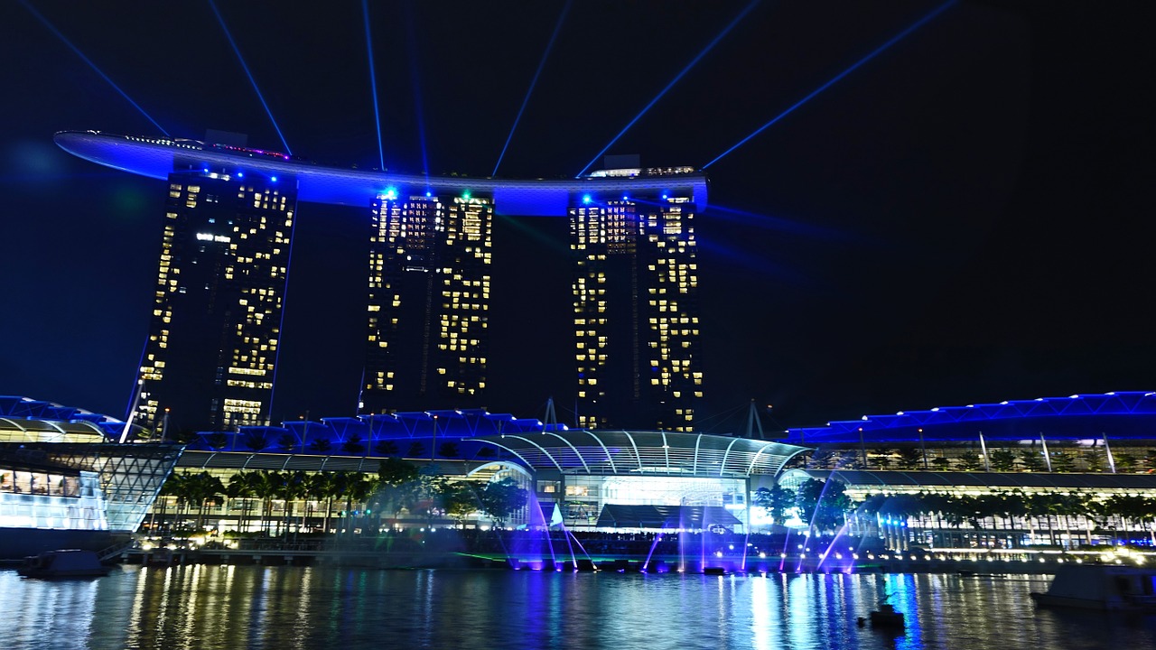 singapore marina bay sands singapore landmark free photo