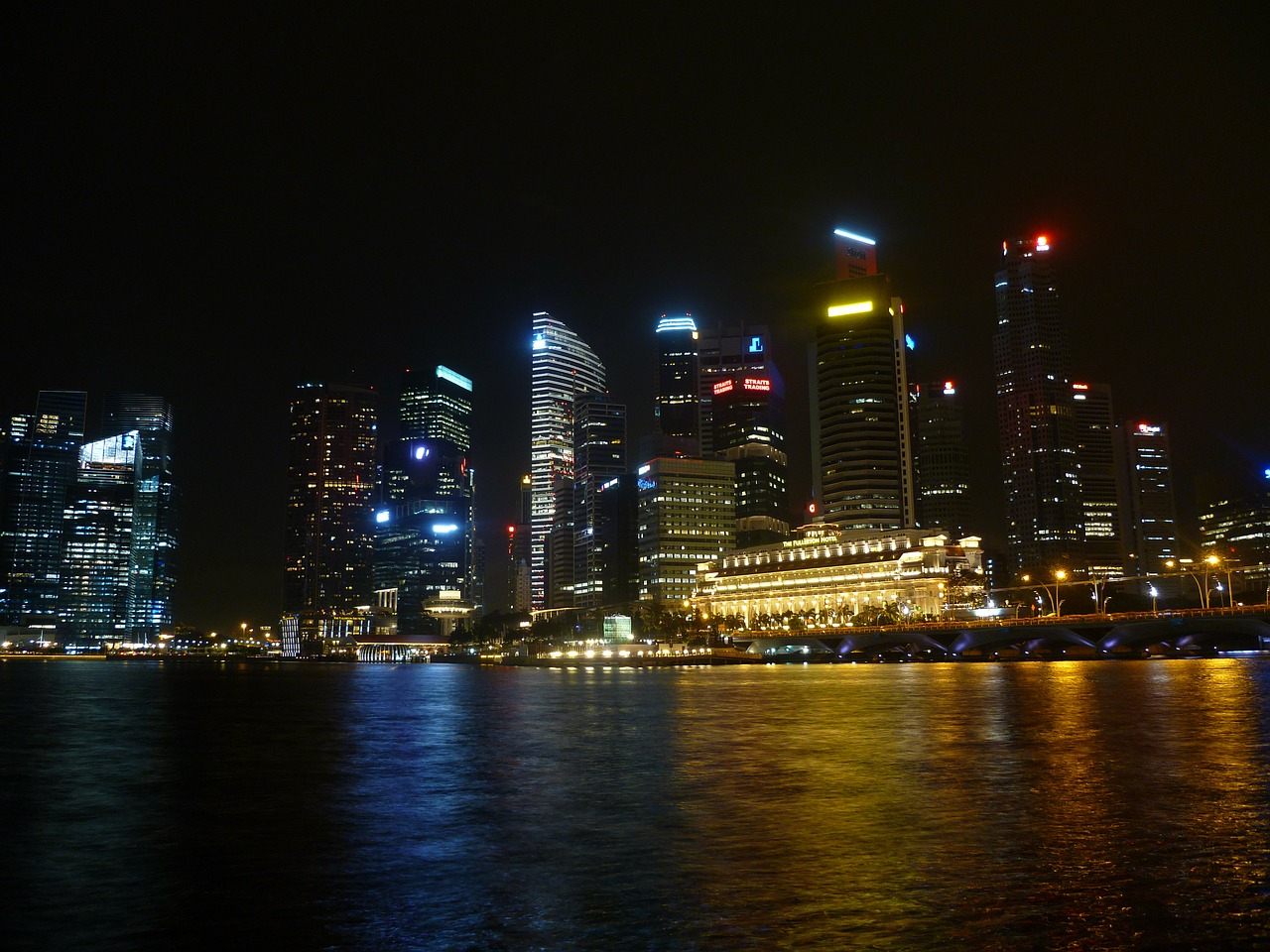 singapore skyline asia free photo