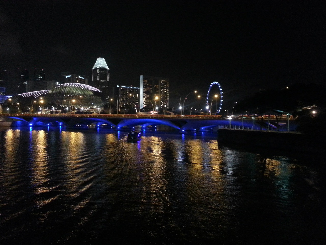 singapore water night free photo