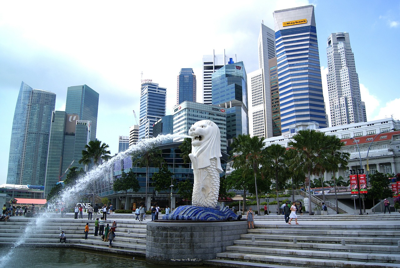 singapore city skyline free photo
