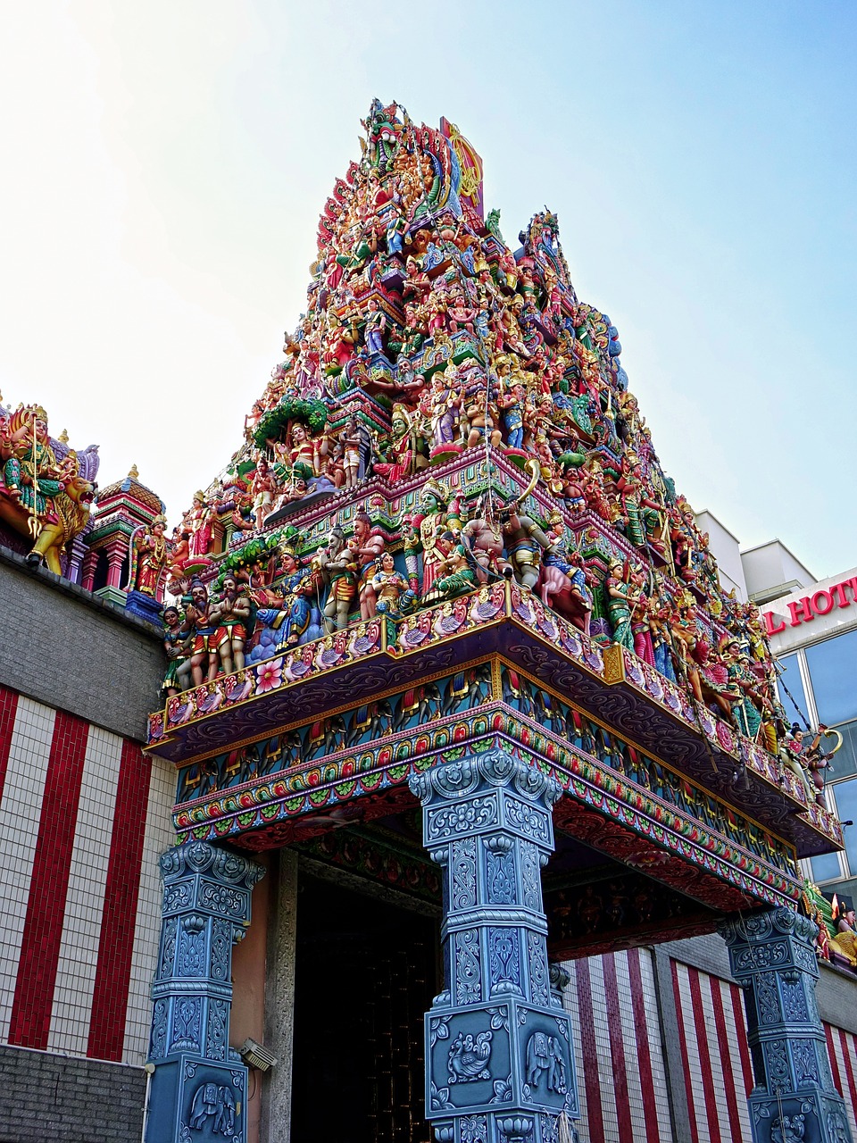 singapore little india sri veeramakaliamman hindu temple free photo