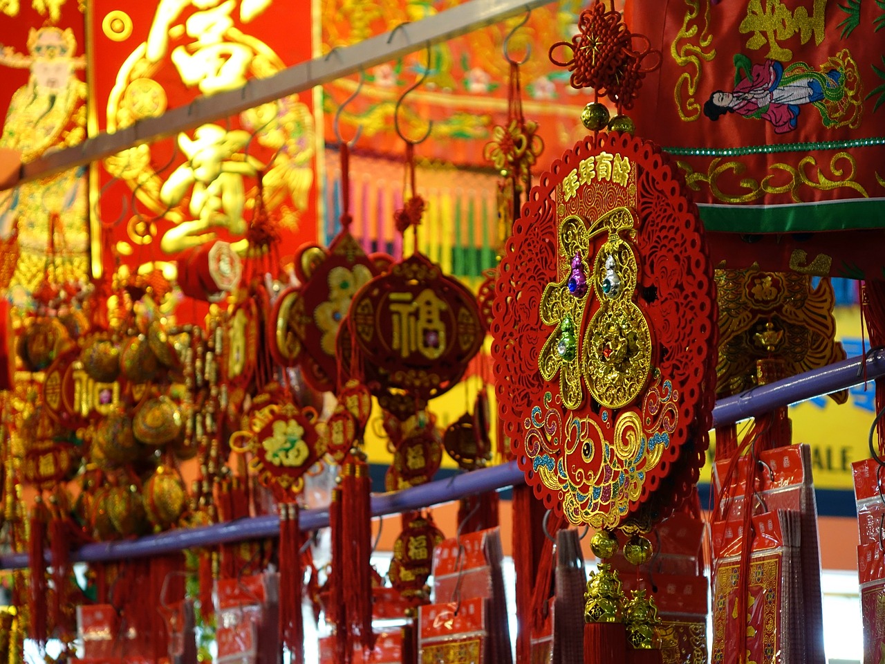 singapore china town colorful free photo