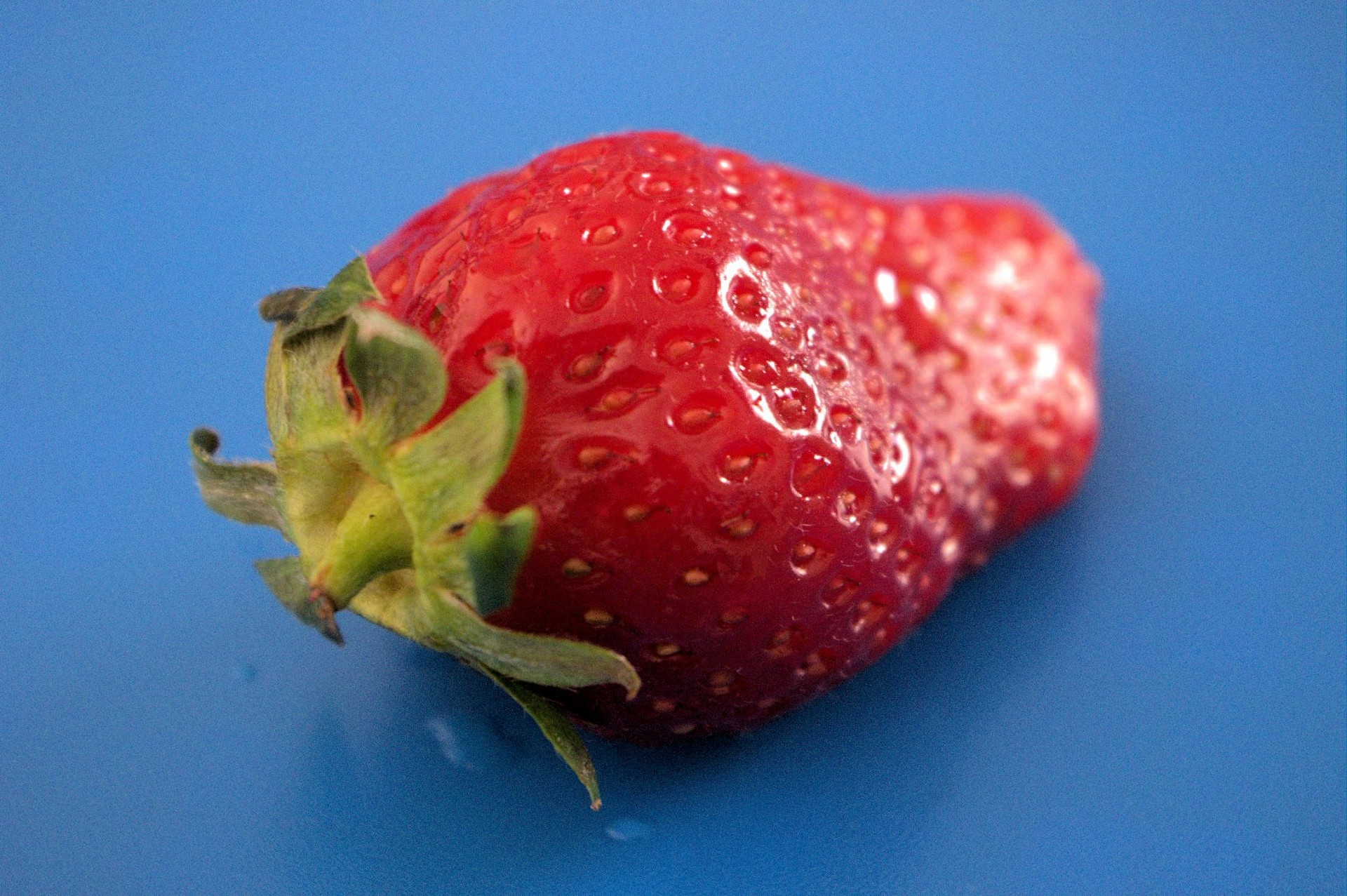 single strawberry lone free photo