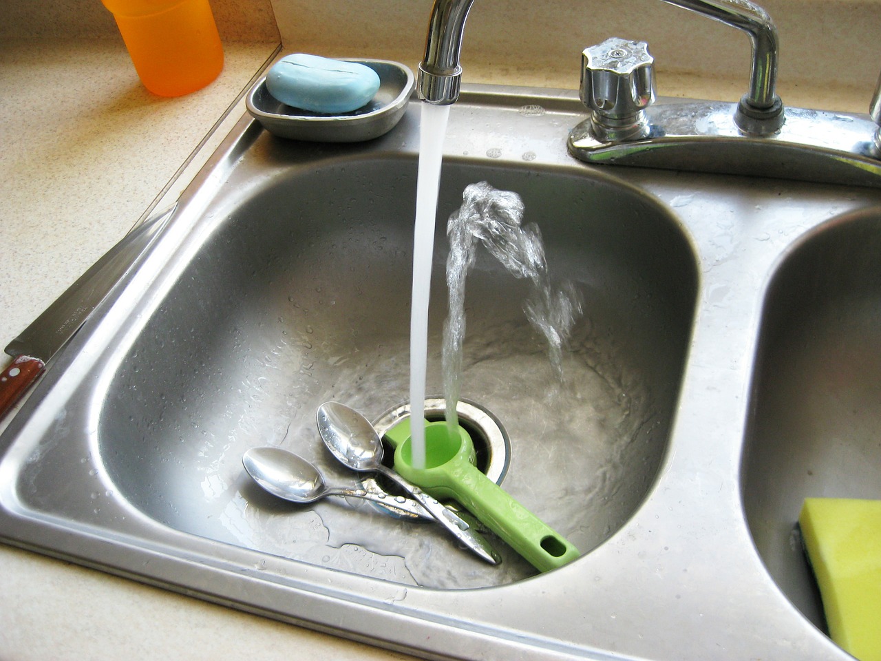 sink kitchen faucet free photo