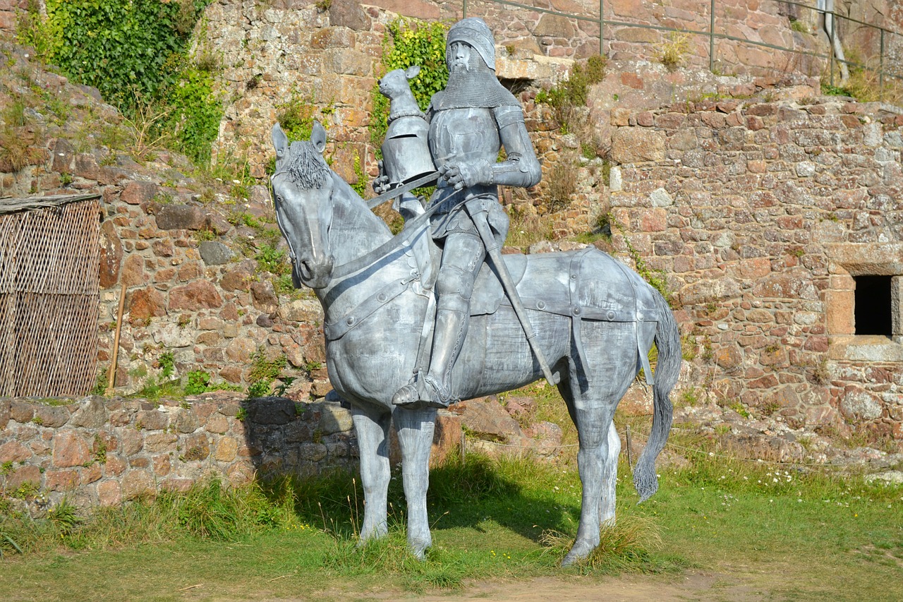 sir hugh calveley sculpture knight on a charger free photo