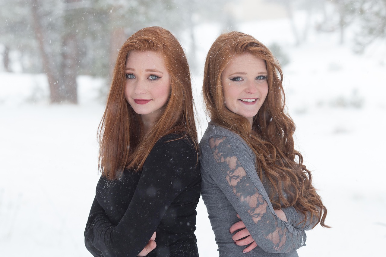 sisters redheads beautiful free photo