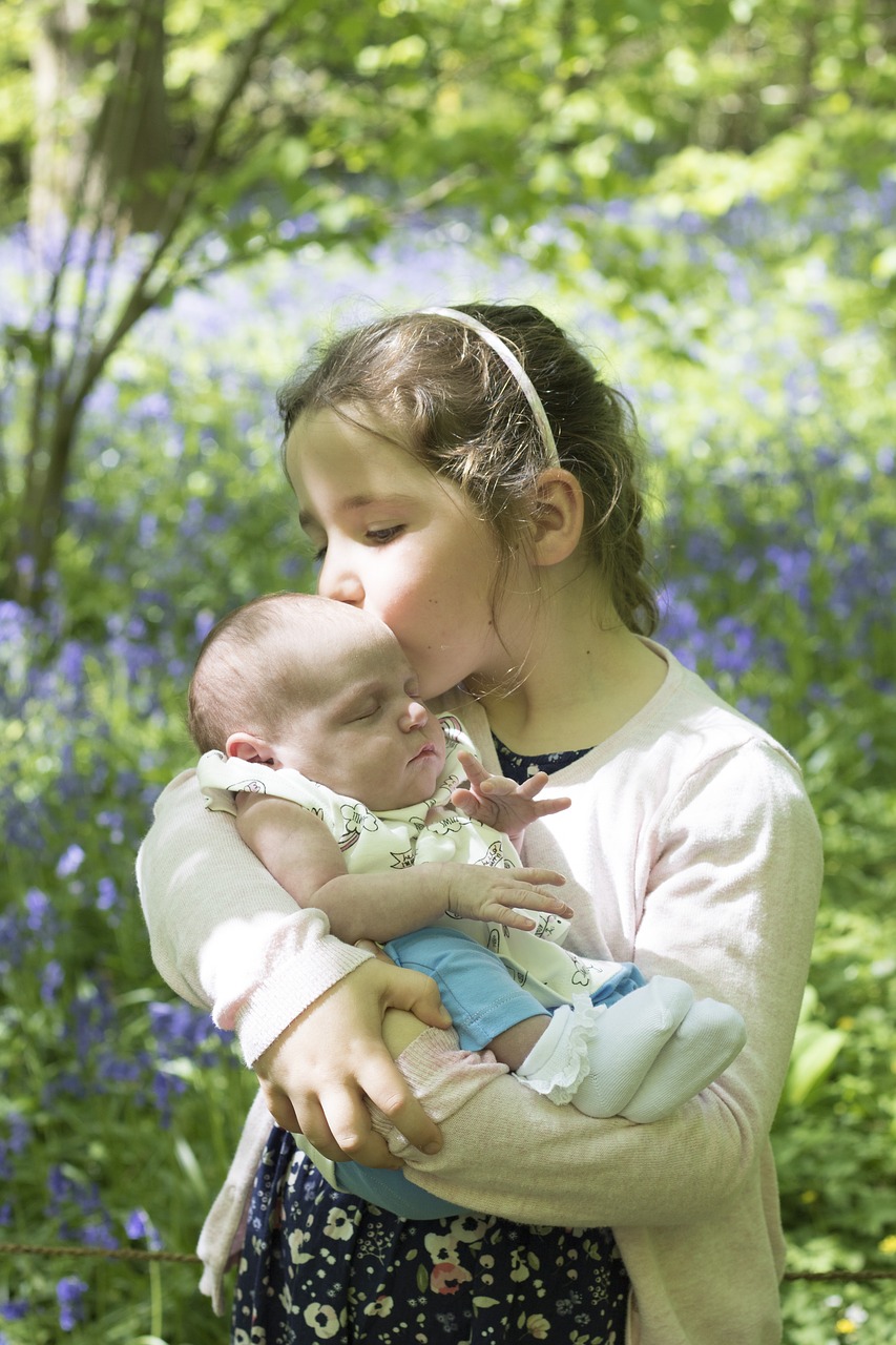 sisters  baby  love free photo