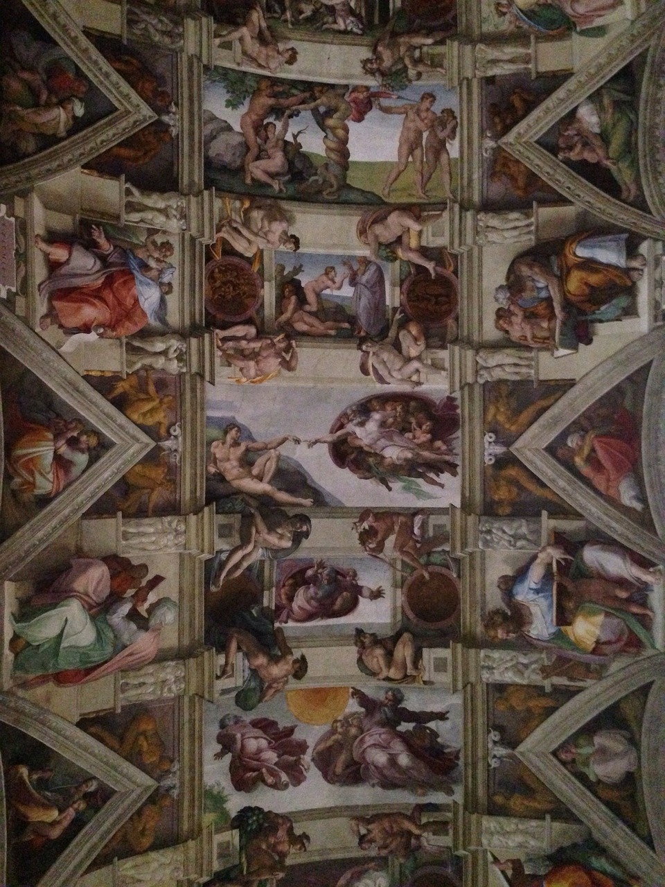 sistine chapel miguel angelo ceiling free photo