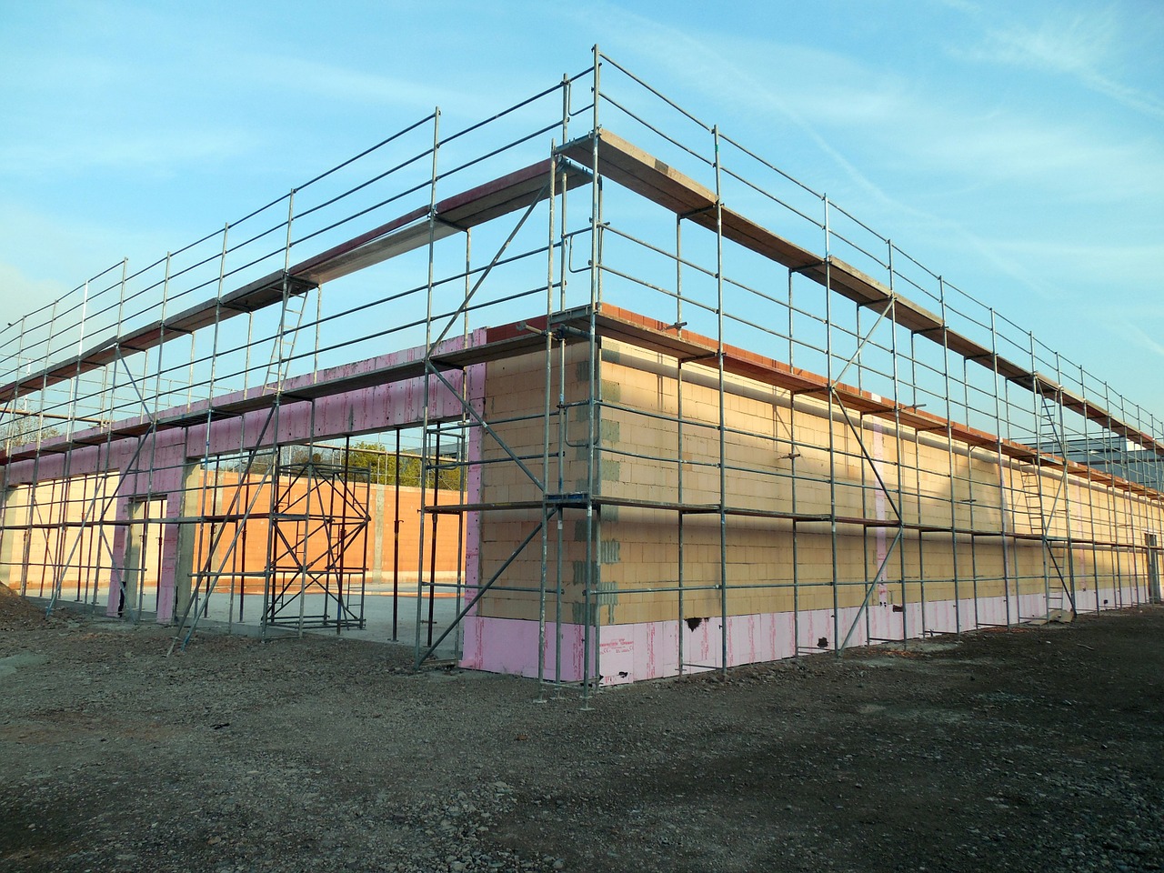 site scaffolding construction free photo