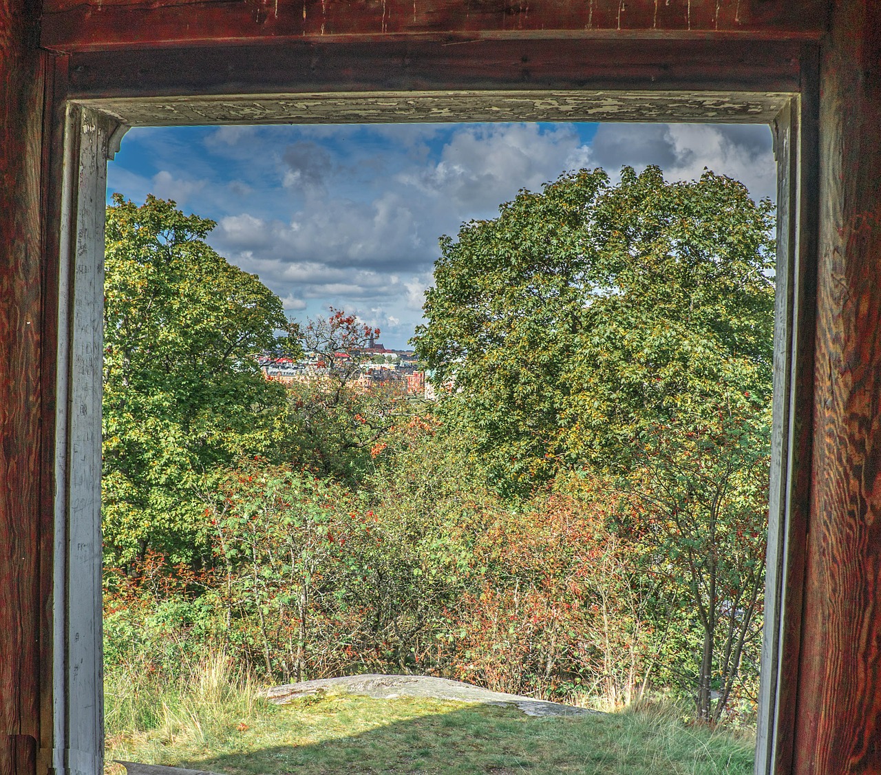 skansen doorway sweden free photo