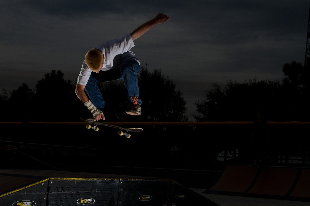skateboard grab air free photo