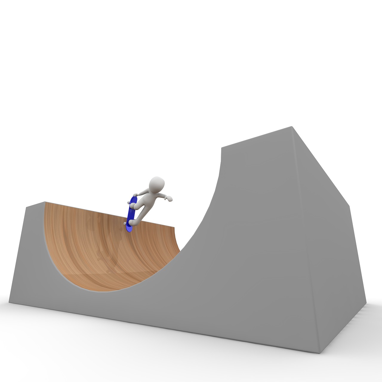 skateboard drive halfpipe free photo