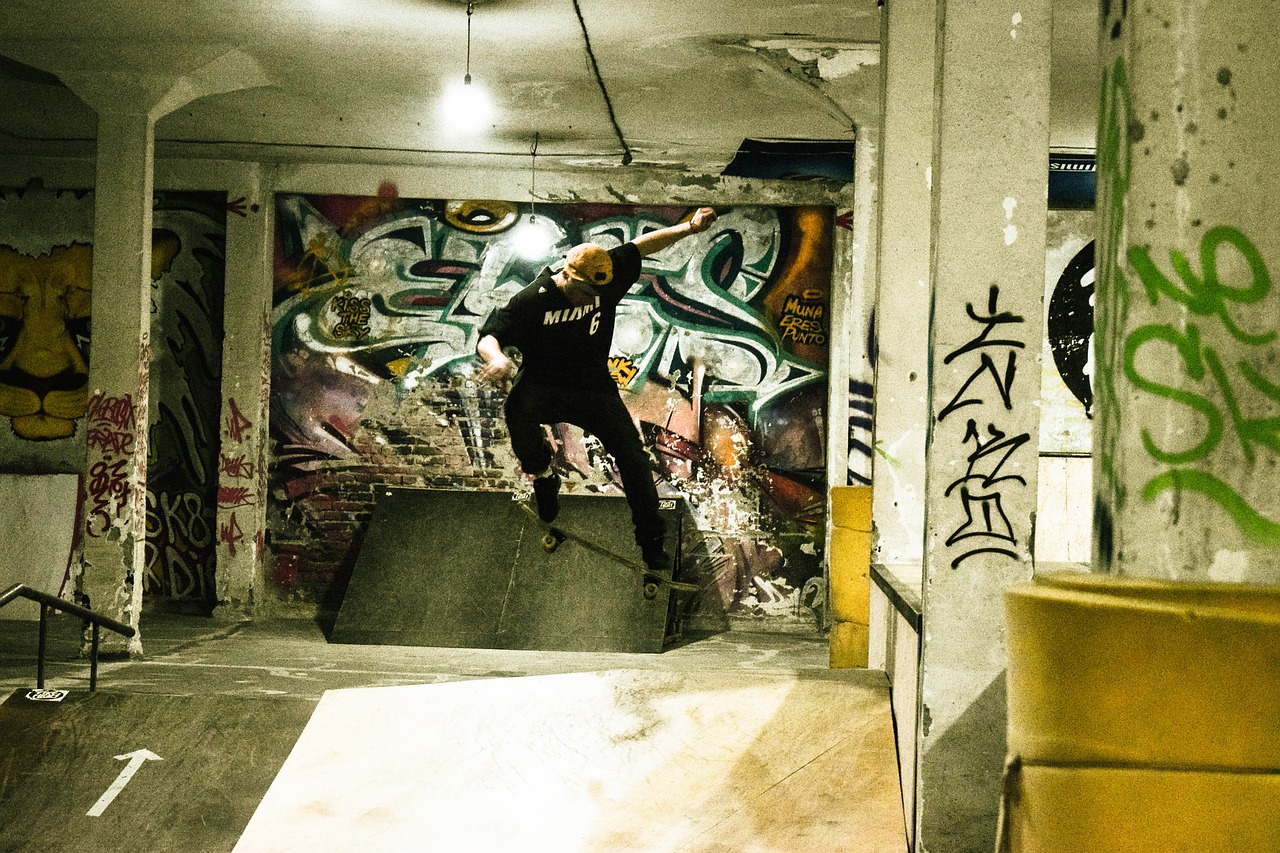 skateboard skating jump free photo