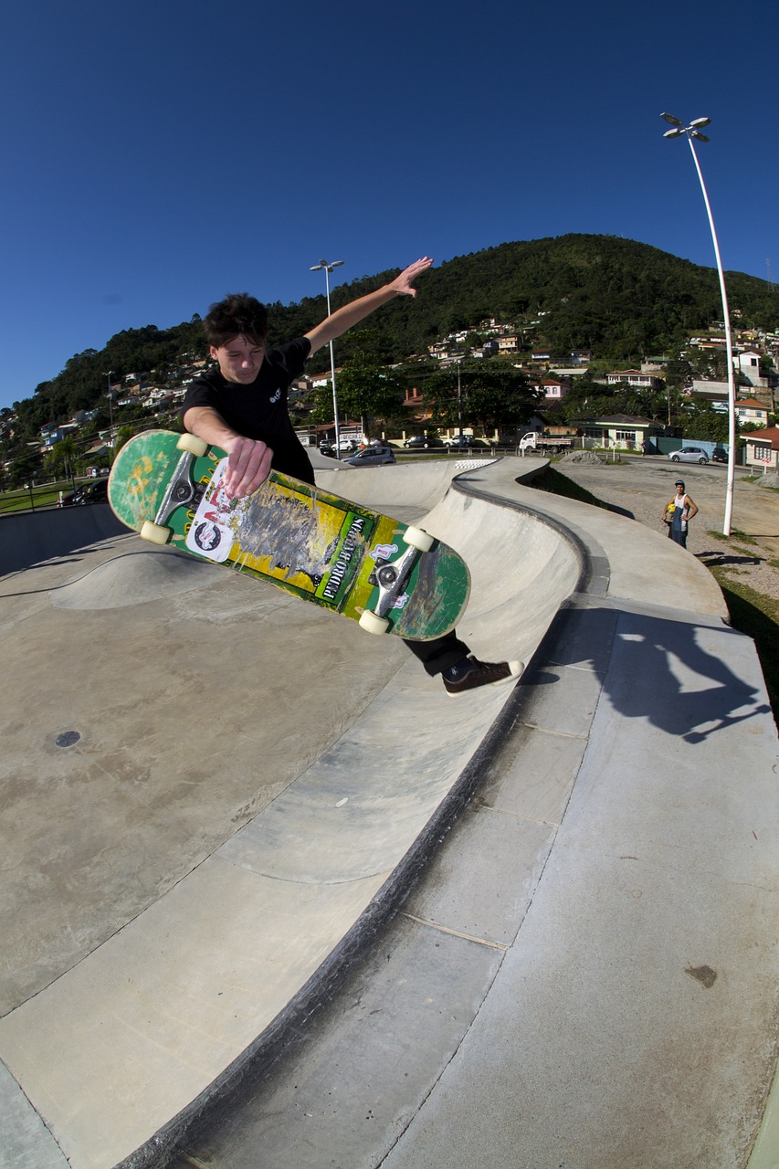 skateboard extreme sport florianopolis free photo
