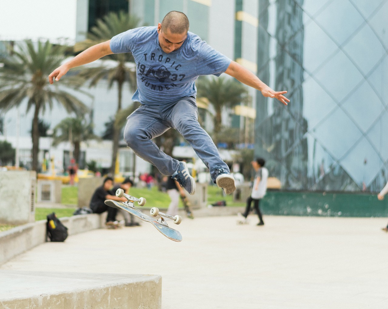 skateboard skateboarder jump free photo