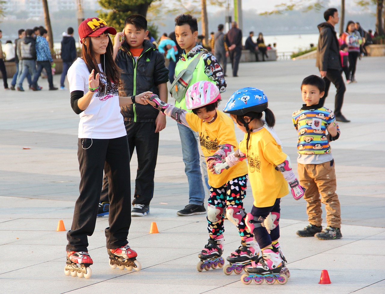 skating kids young free photo